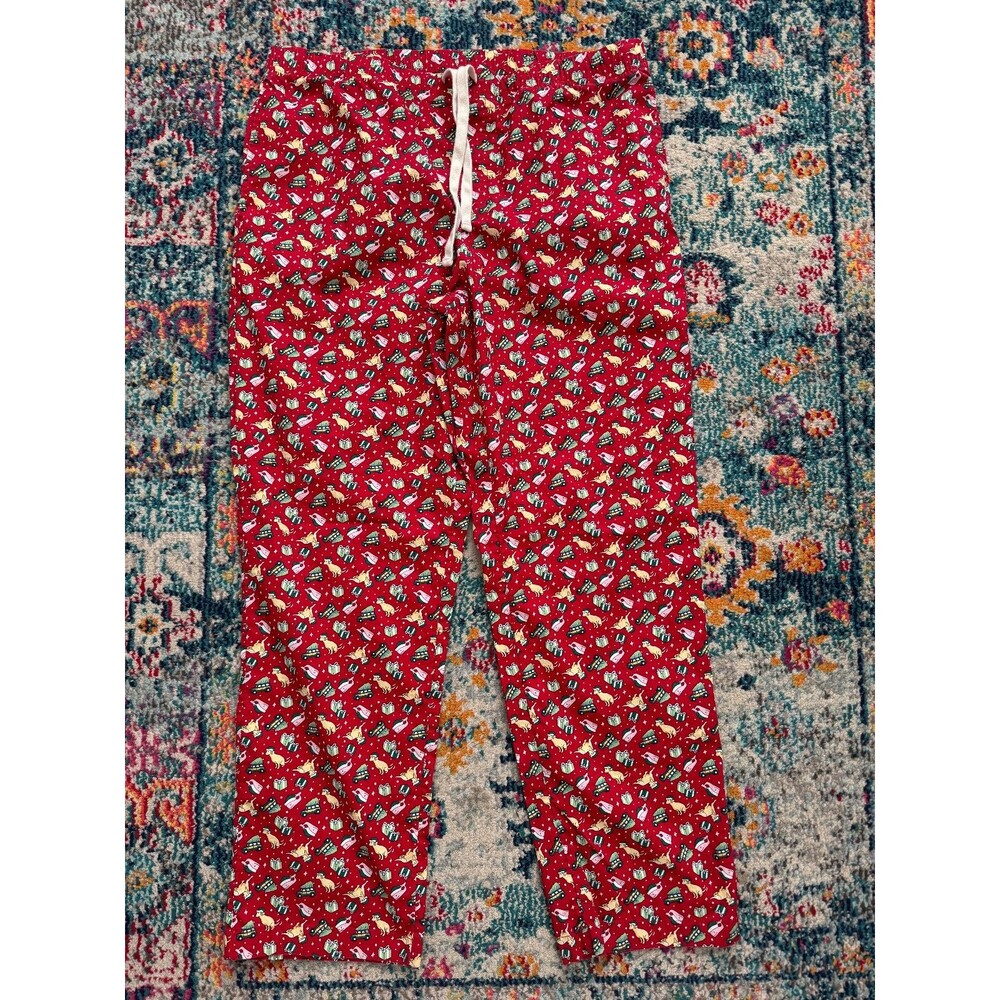 Vineyard‎ Vines Christmas Pajama Pants Unisex Size Large Dog Whale Presents